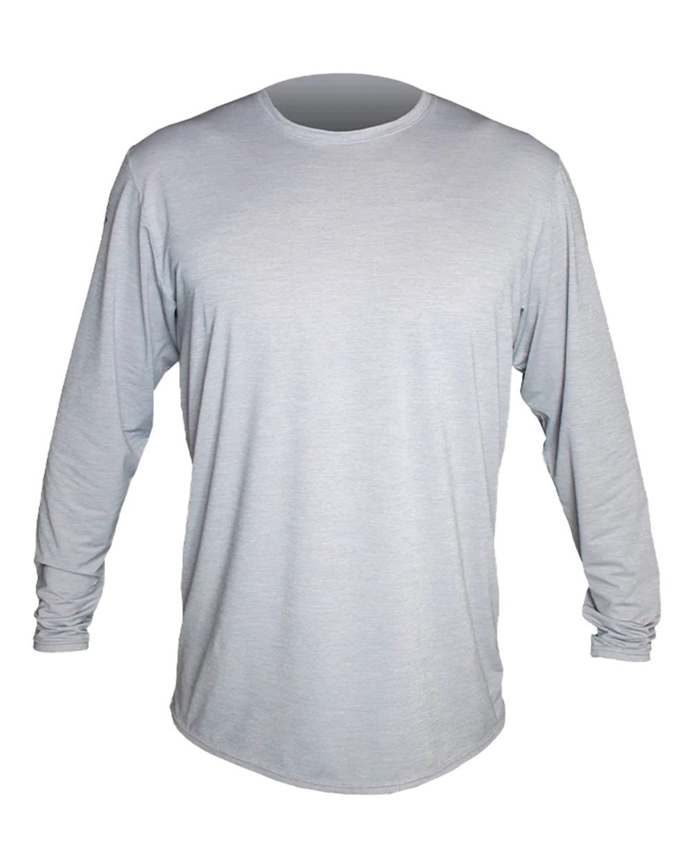 Men's Low Pro Tech Long Sleeve T-Shirt - Front - B00033093 - Alloy Heathered