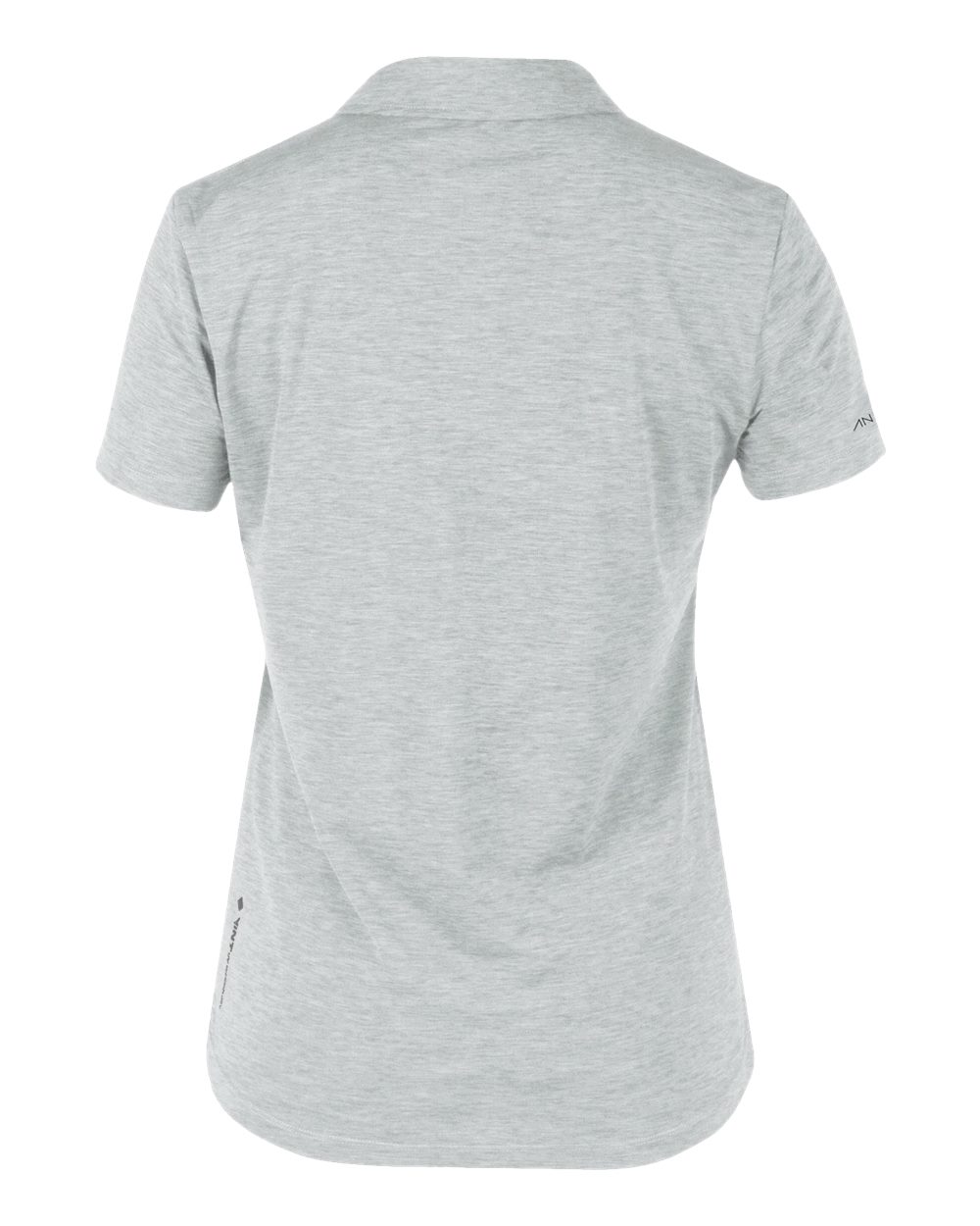 Women's Breeze Tech Polo - Back - B00333092 - Alloy Heathered