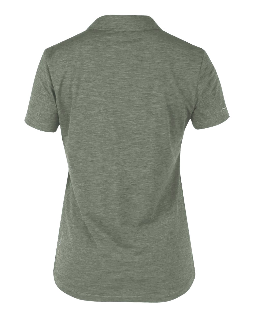Women's Breeze Tech Polo - Back - B00333542 - Dark Olive Heathered