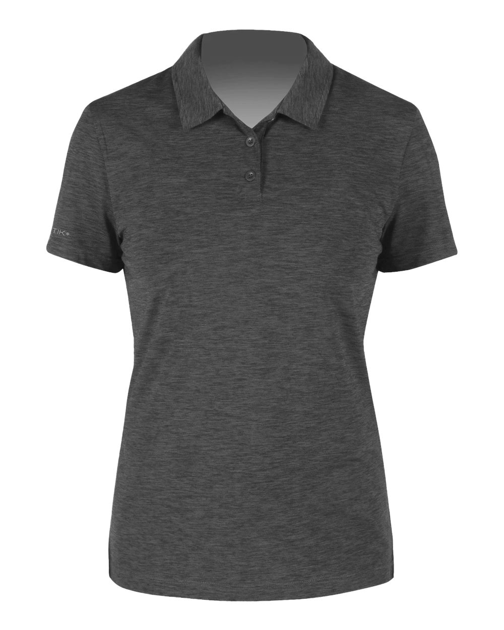 Women's Breeze Tech Polo - Front - B00333582 - Charcoal Heathered