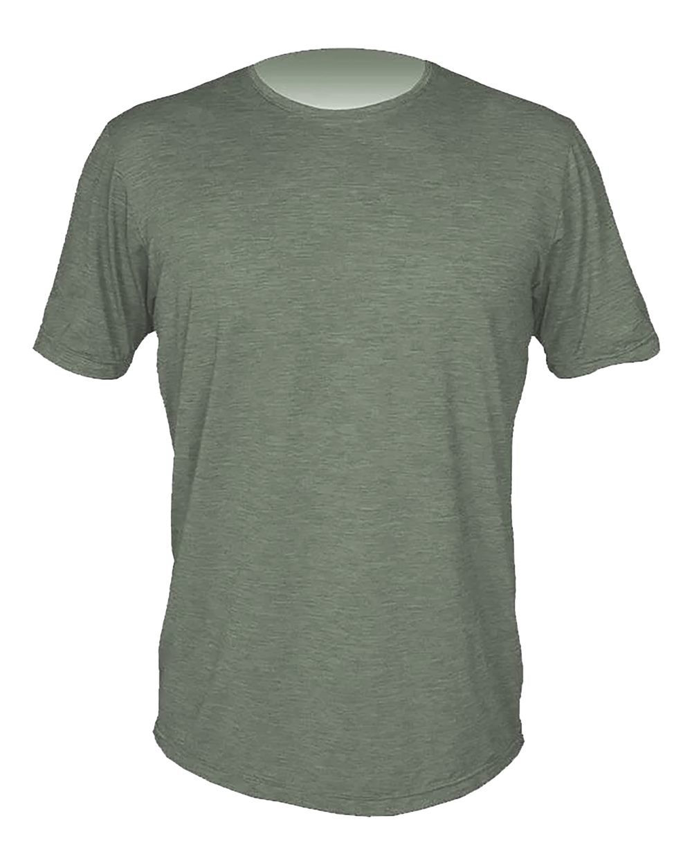 Men's Low Pro Tech T-Shirt - Front - B00733543 - Dark Olive Heathered