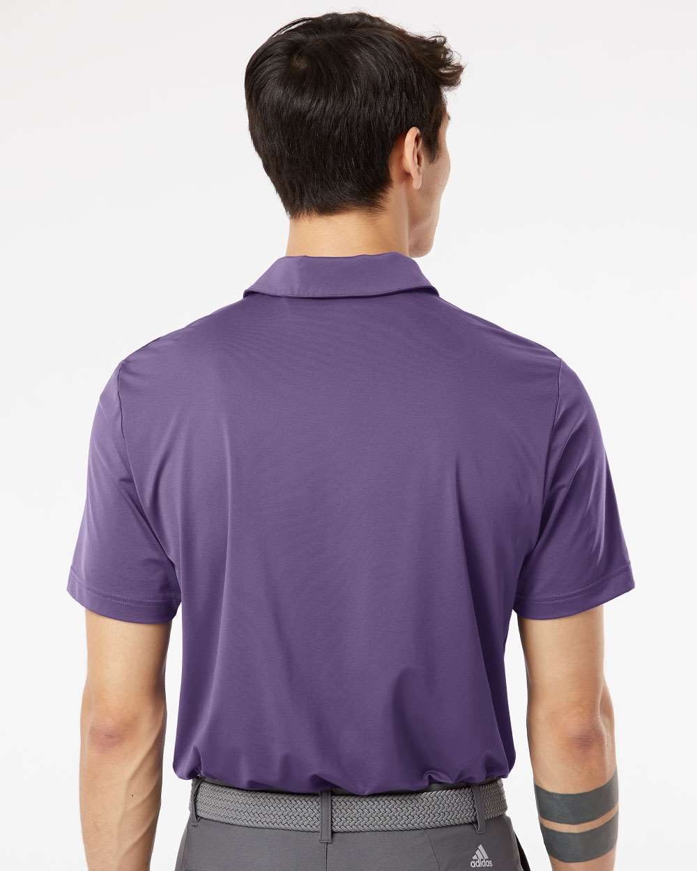 Men's Ultimate Solid Polo - OnModelBack - B05653672 - Tech Purple
