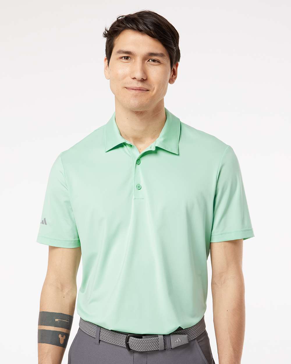 Men's Ultimate Solid Polo - OnModelFront - B05653172 - Clear Mint