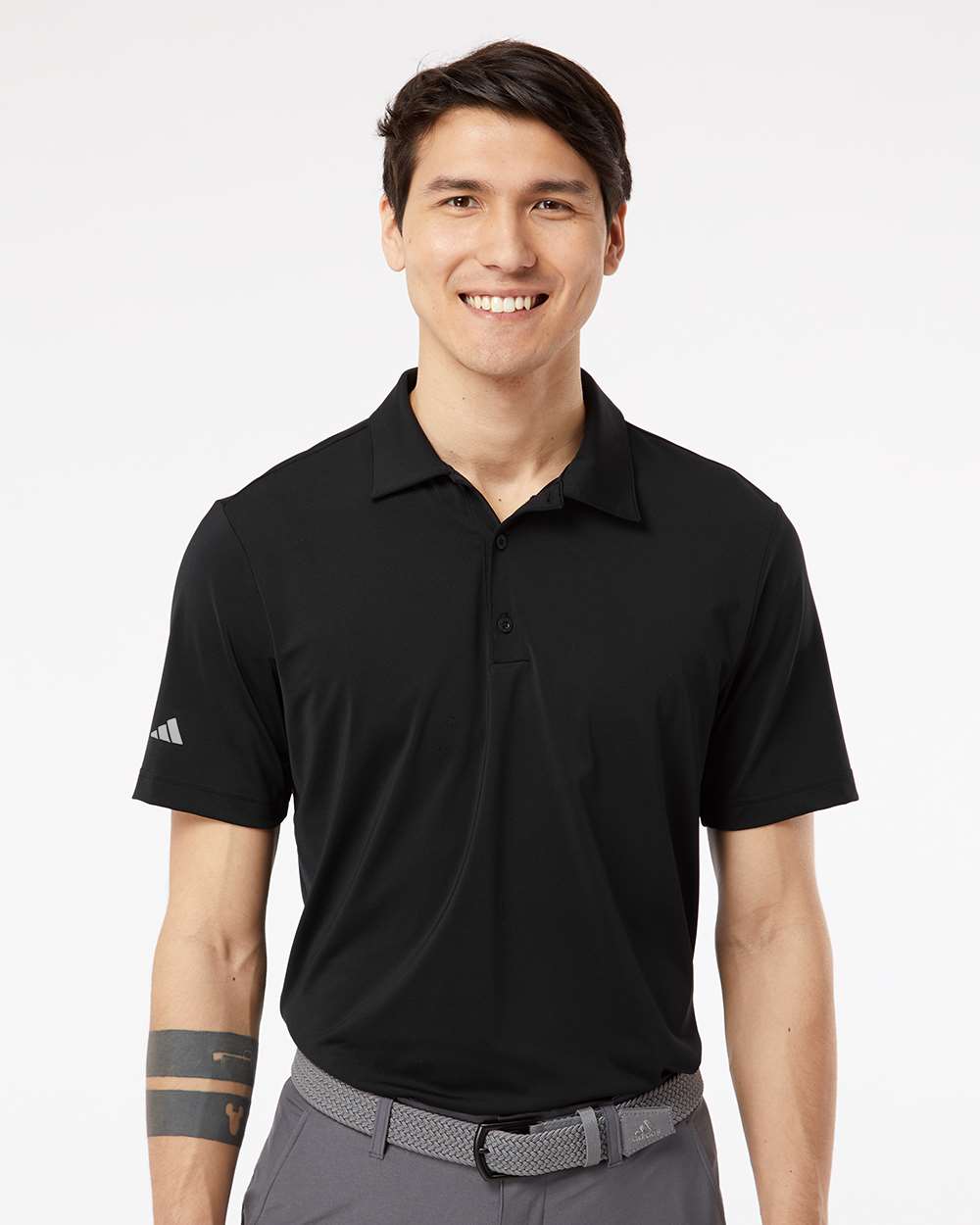 Men's Ultimate Solid Polo - OnModelFront - B05653502 - Black