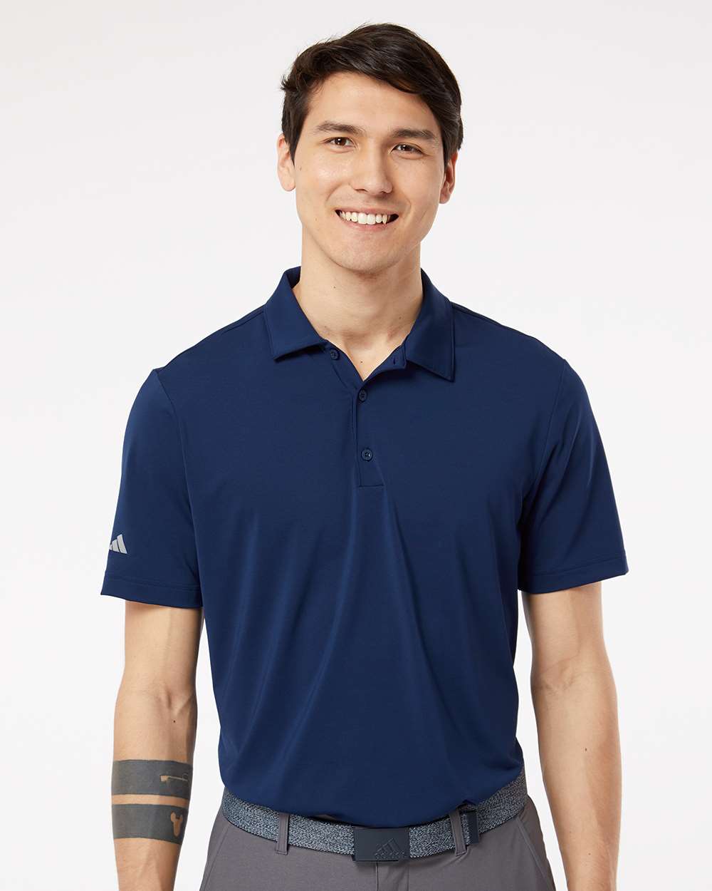Men's Ultimate Solid Polo - OnModelFront - B05653652 - Team Navy Blue
