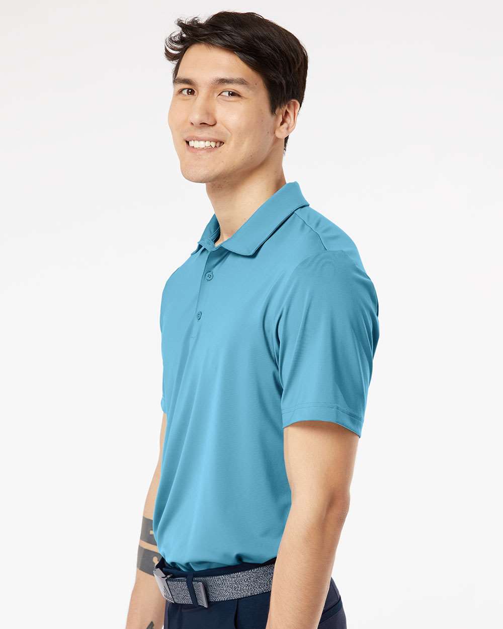 Men's Ultimate Solid Polo - OnModelSide - B05653252 - Hazy Blue