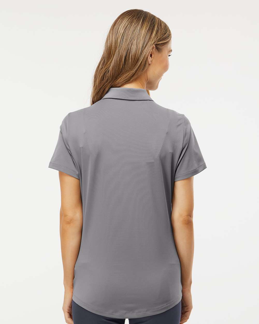 Women's Ultimate Solid Polo - OnModelBack - B05753352 - Grey Three