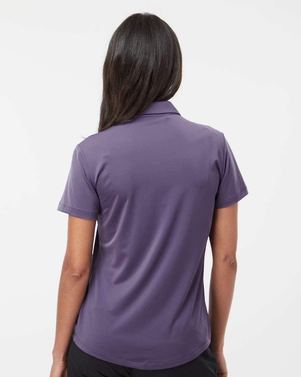 Women's Ultimate Solid Polo - OnModelBack - B05753672 - Tech Purple