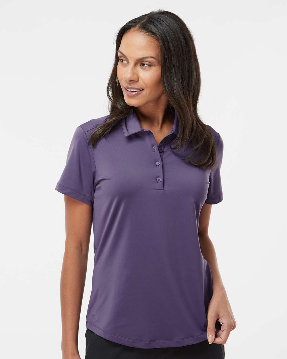 Women's Ultimate Solid Polo - OnModelFront - B05753672 - Tech Purple
