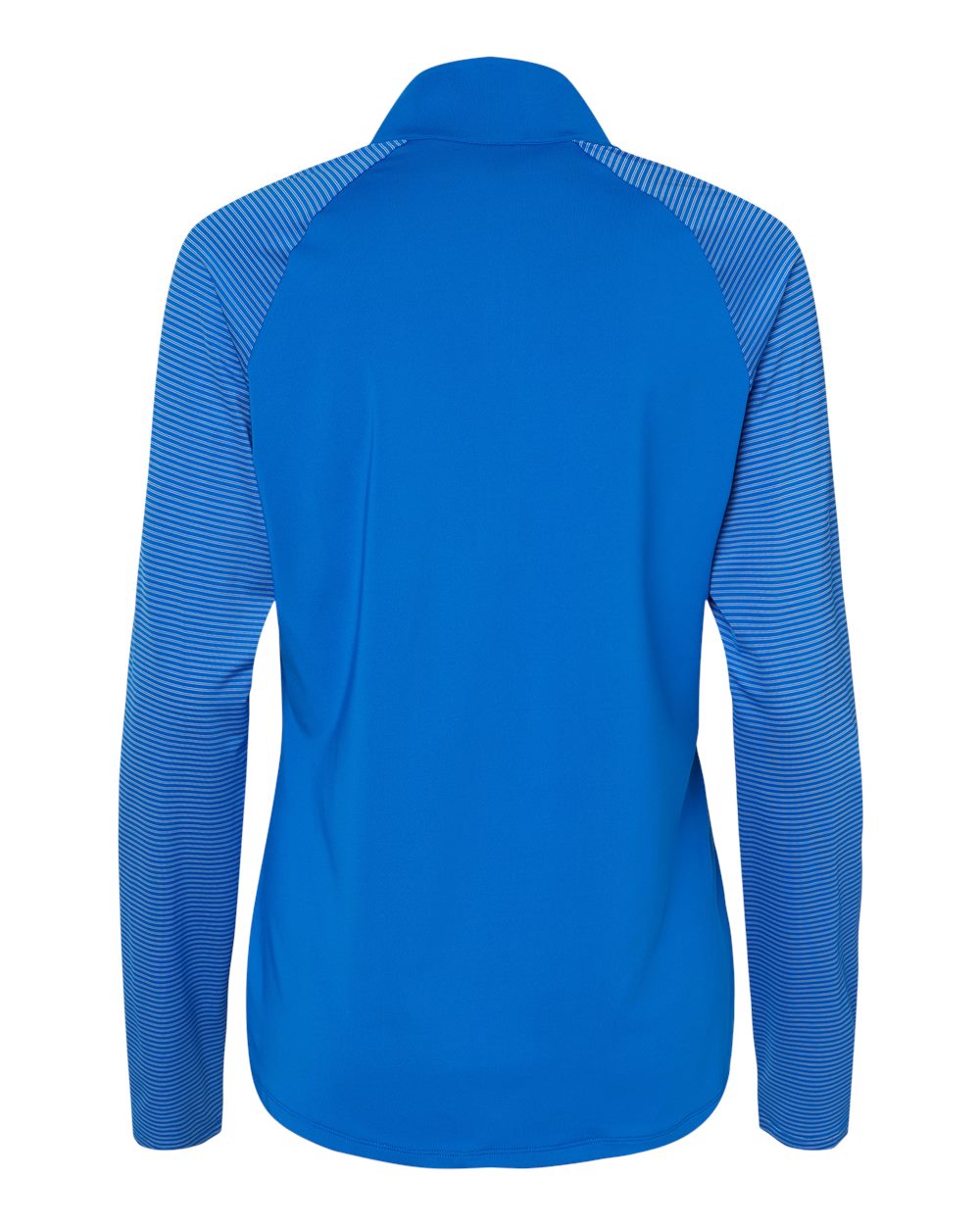 Women's Stripe Block Quarter-Zip Pullover - Back - B05953752 - Glory Blue