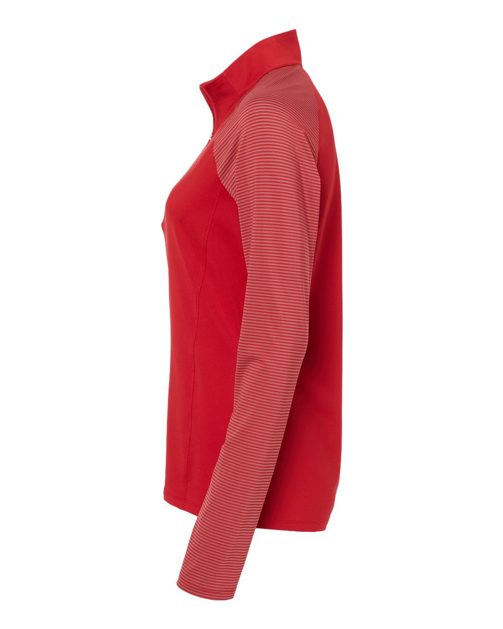 Women's Stripe Block Quarter-Zip Pullover - DirectSide - B05953702 - Team Power Red