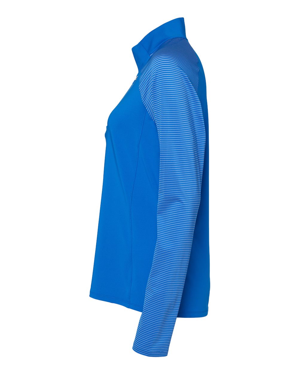 Women's Stripe Block Quarter-Zip Pullover - DirectSide - B05953752 - Glory Blue
