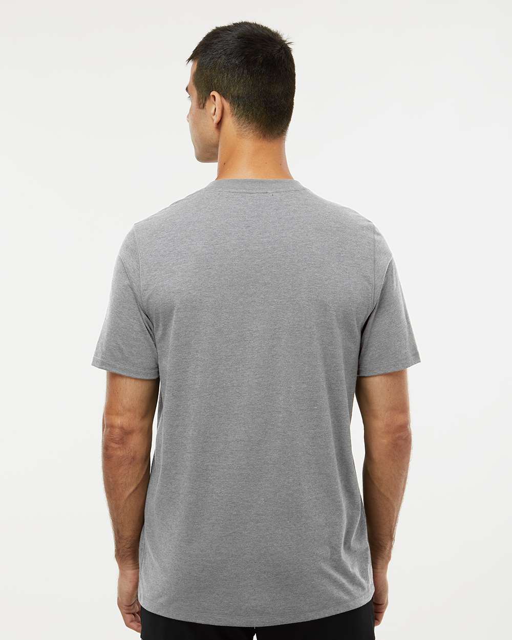 Men's Blended T-Shirt - OnModelBack - B07253103 - Medium Grey Heather