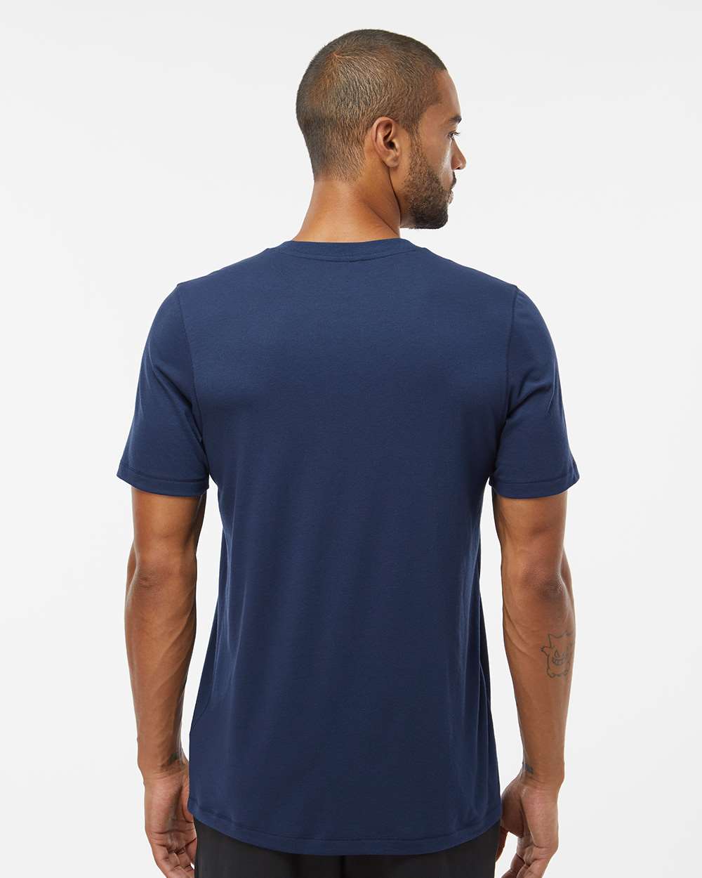 Men's Blended T-Shirt - OnModelBack - B07253653 - Collegiate Navy