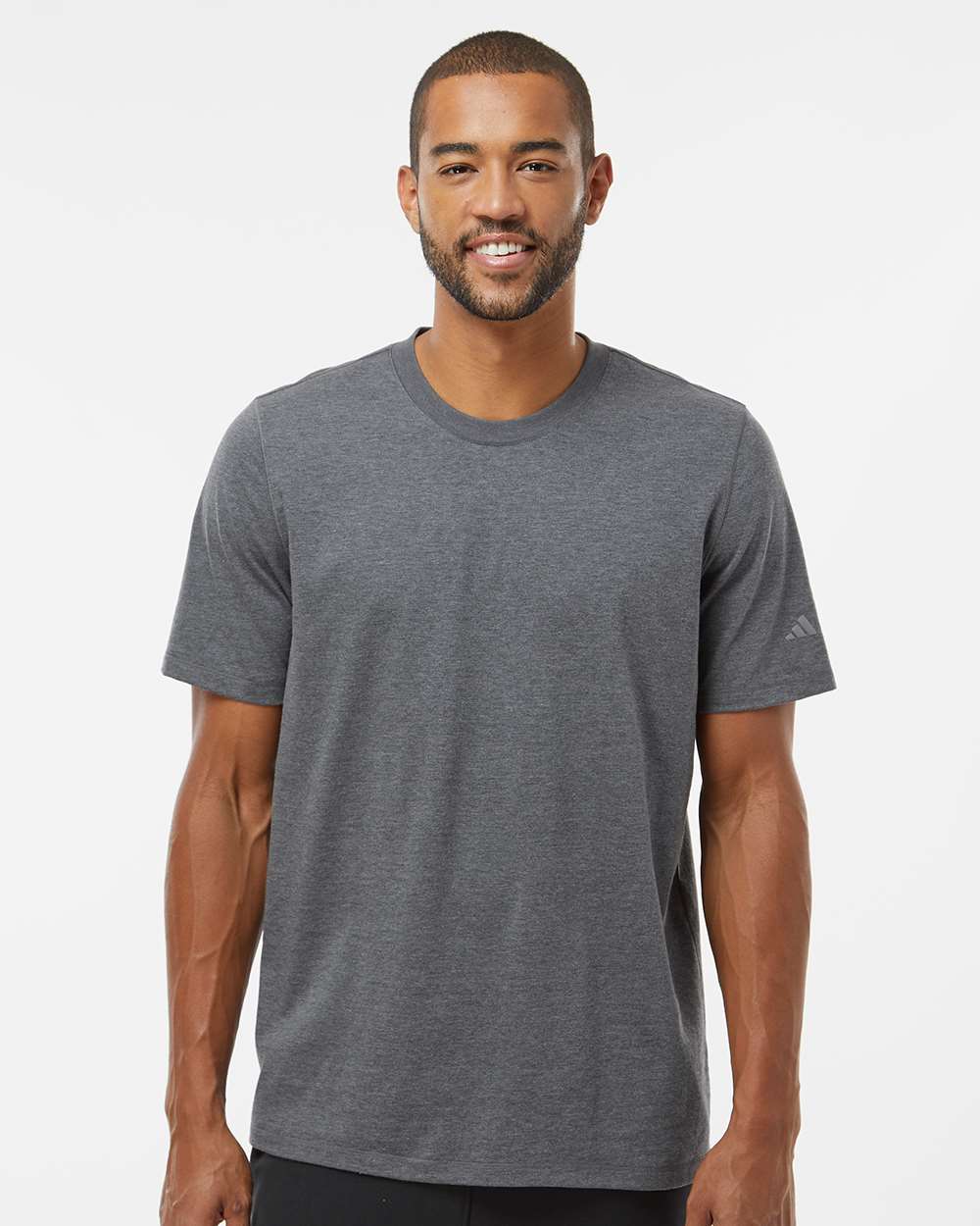 Men's Blended T-Shirt - OnModelFront - B07253583 - Dark Grey Heather