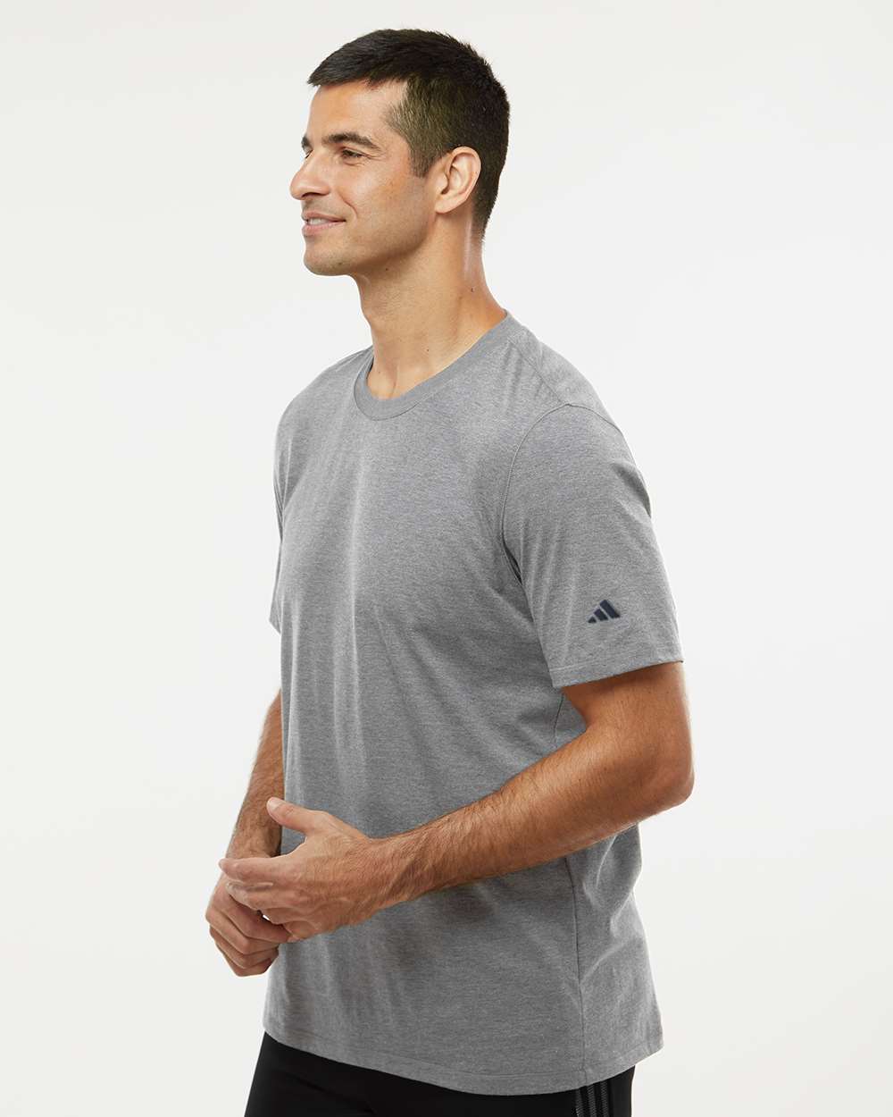 Men's Blended T-Shirt - OnModelSide - B07253103 - Medium Grey Heather