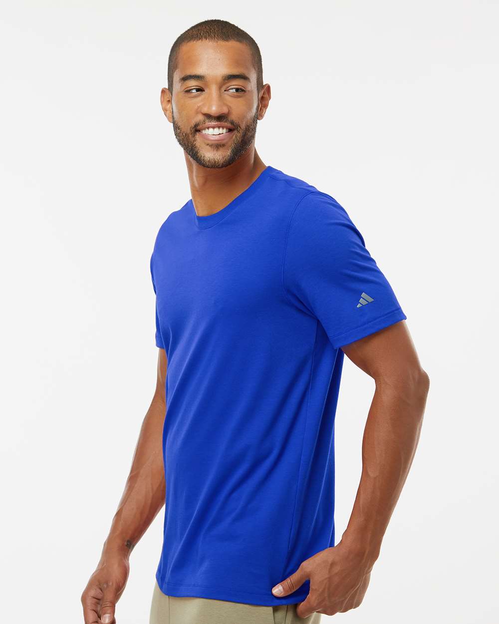 Men's Blended T-Shirt - OnModelSide - B07253753 - Collegiate Royal