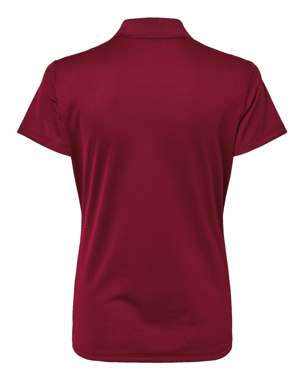 Women's Basic Sport Polo - Back - B08053532 - Collegiate Burgundy