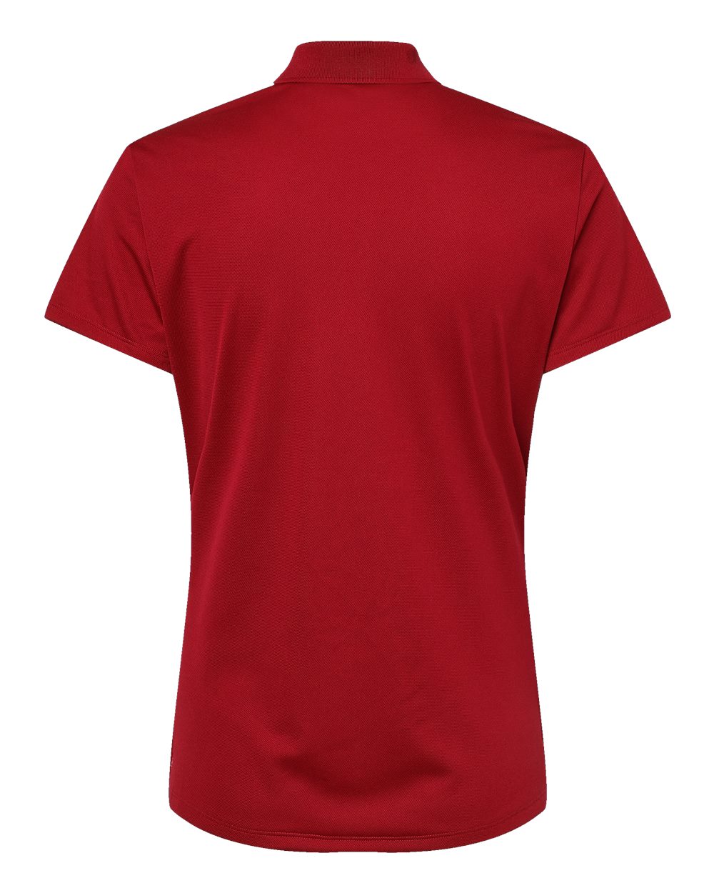 Women's Basic Sport Polo - Back - B08053702 - Power Red