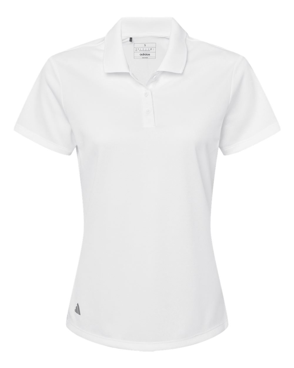 Women's Basic Sport Polo - Front - B08053002 - White