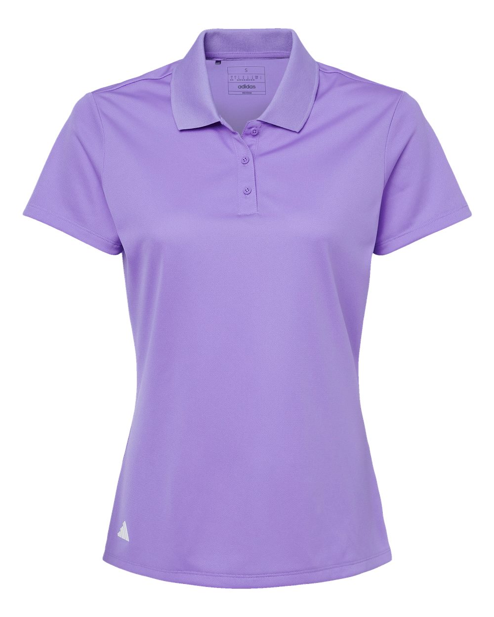 Women's Basic Sport Polo - Front - B08053102 - Light Flash Purple