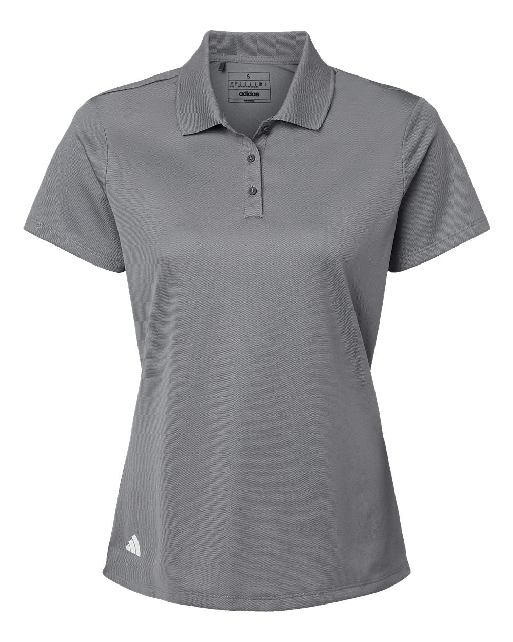 Women's Basic Sport Polo - Front - B08053352 - Grey Three