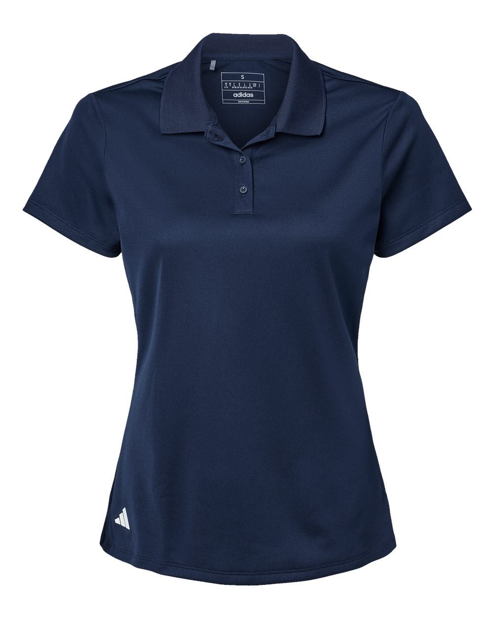 Women's Basic Sport Polo - Front - B08053652 - Collegiate Navy