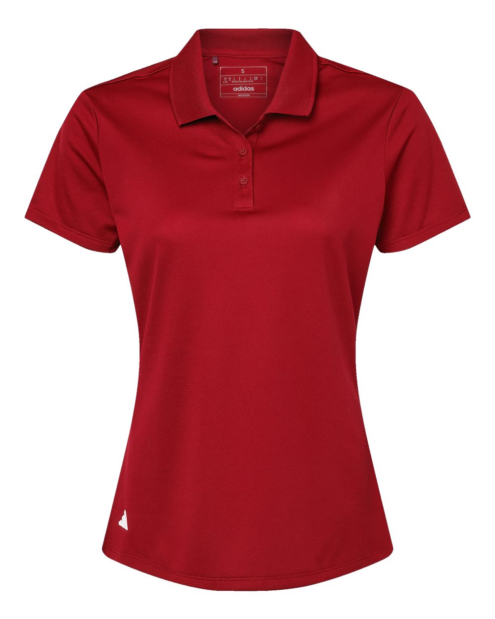 Women's Basic Sport Polo - Front - B08053702 - Power Red
