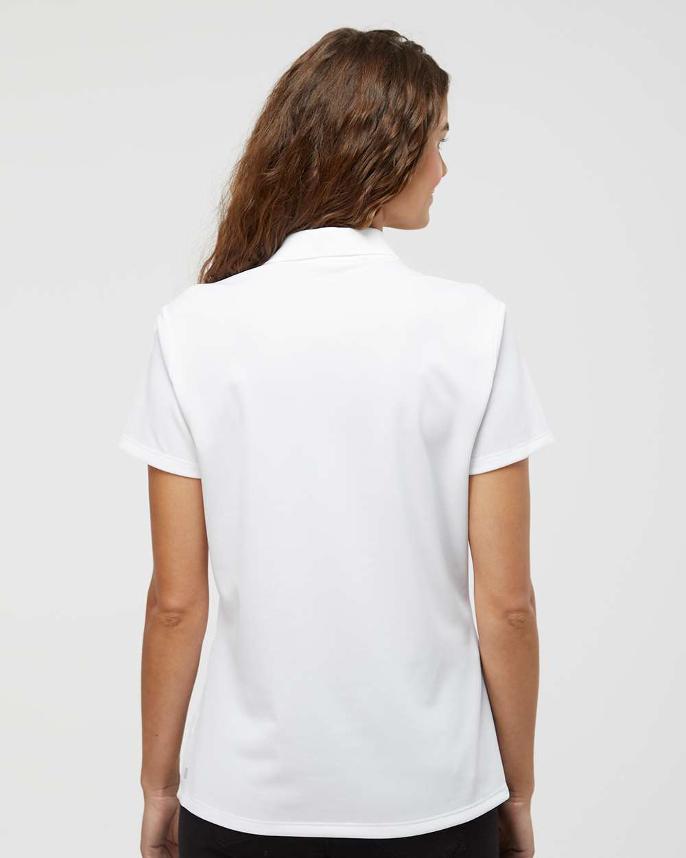Women's Basic Sport Polo - OnModelBack - B08053002 - White