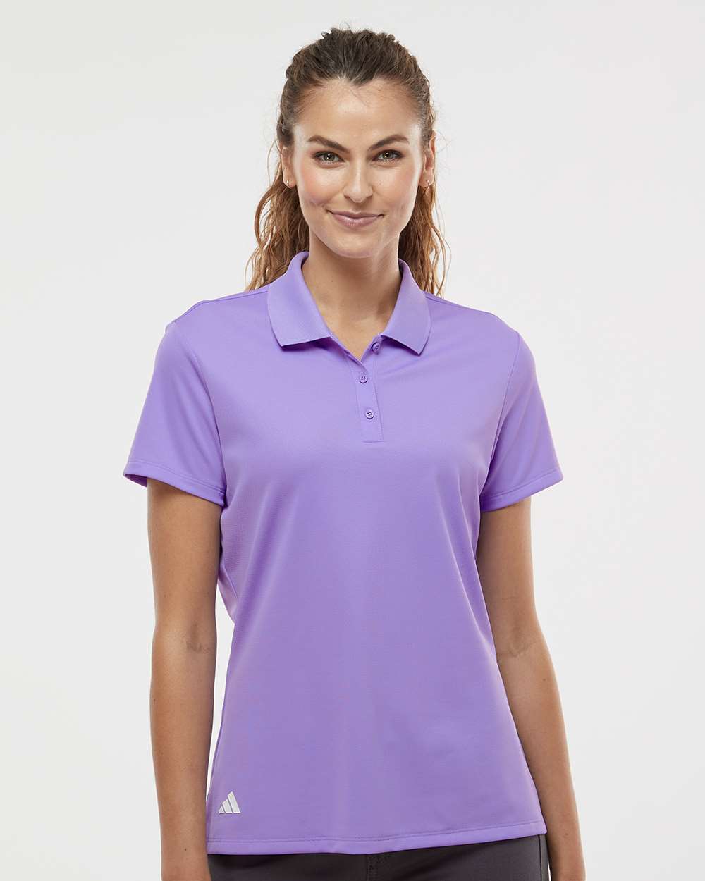 Women's Basic Sport Polo - OnModelFront - B08053102 - Light Flash Purple