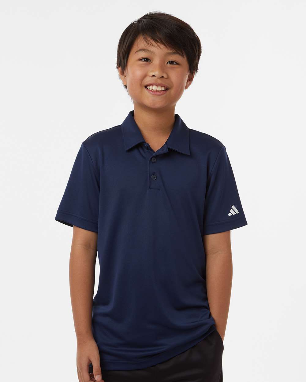 Youth Performance Polo - OnModelFront - B56753652 - Collegiate Navy