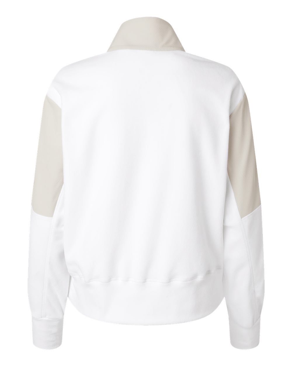 Women's Fleece Quarter-Zip Pullover - Back - B09953242 - Alumina