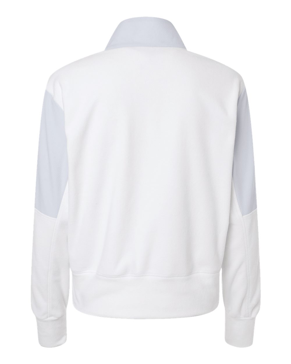 Women's Fleece Quarter-Zip Pullover - Back - B09953252 - Halo Blue