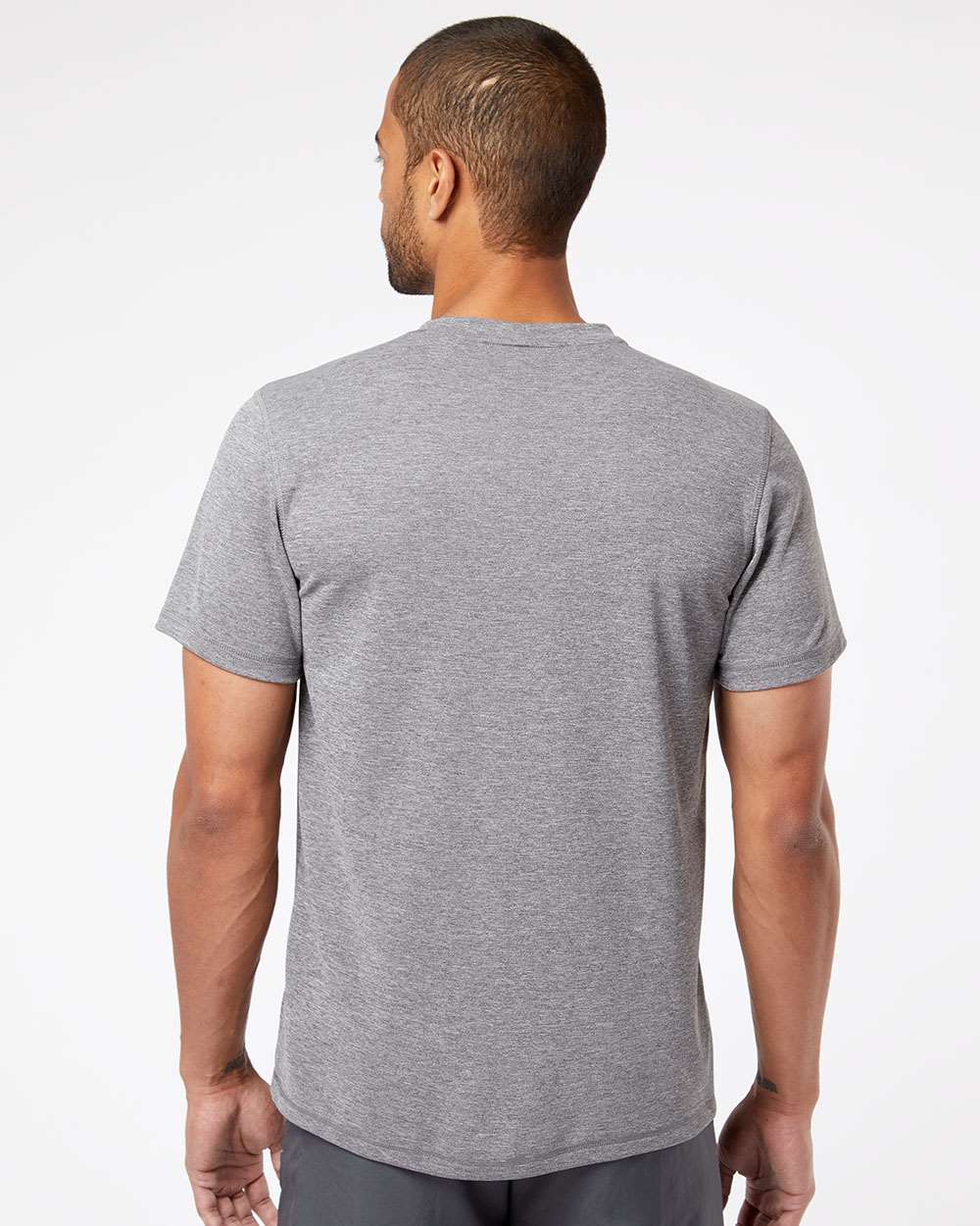 Men's Sport T-Shirt - OnModelBack - B02553103 - Black Heather