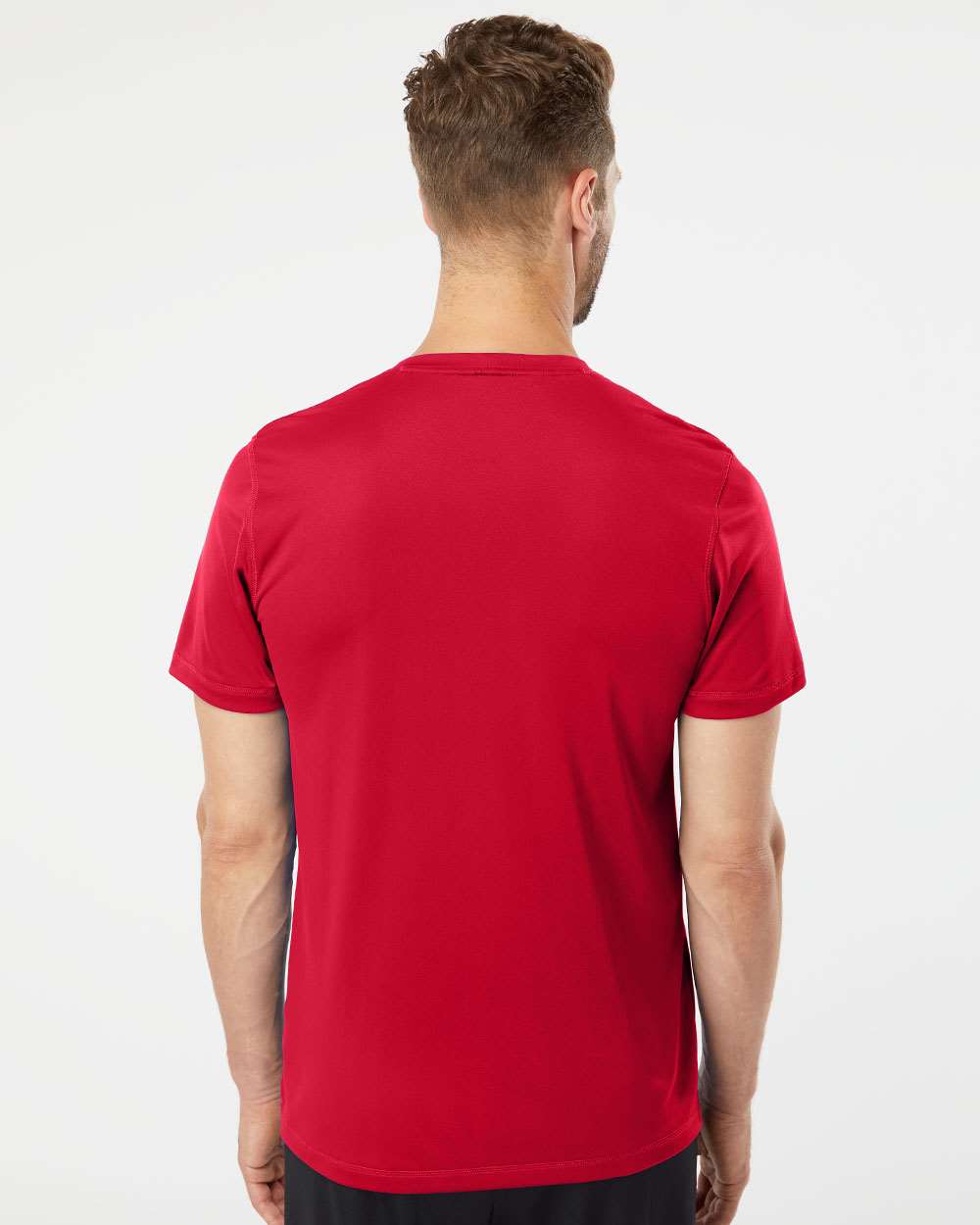 Men's Sport T-Shirt - OnModelBack - B02553703 - Power Red