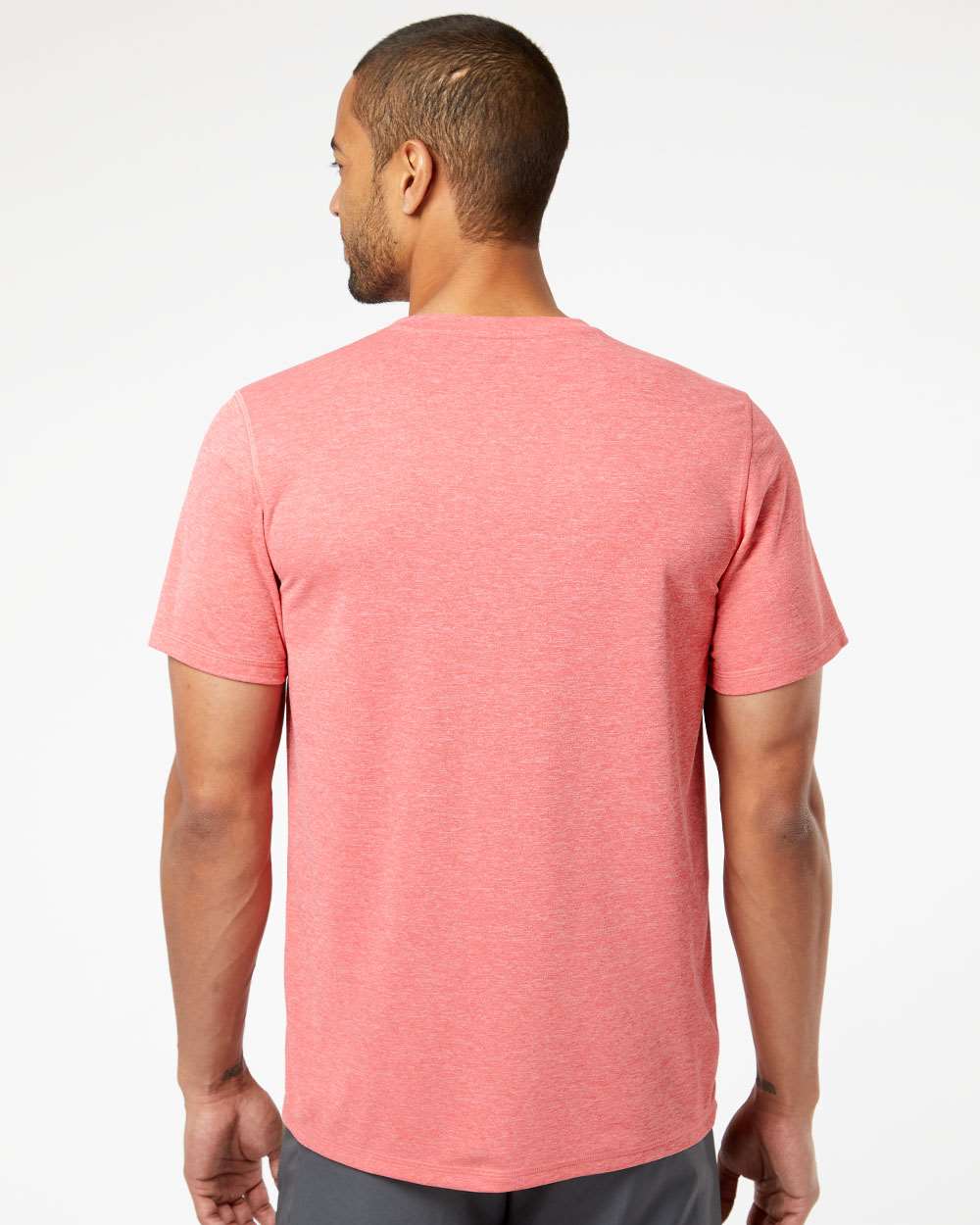 Men's Sport T-Shirt - OnModelBack - B02553713 - Power Red Heather