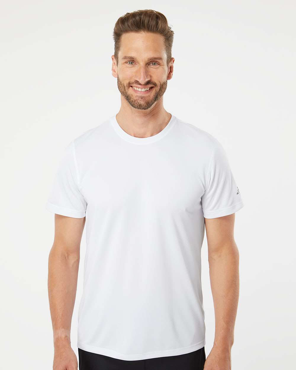 Men's Sport T-Shirt - OnModelFront - B02553003 - White