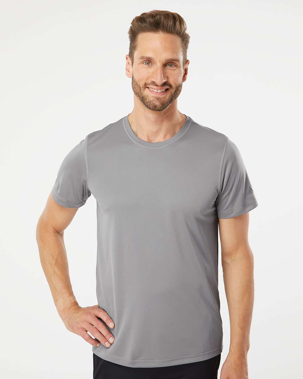 Men's Sport T-Shirt - OnModelFront - B02553583 - Grey Three