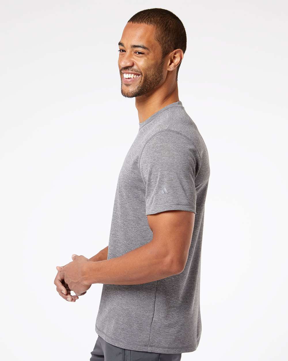 Men's Sport T-Shirt - OnModelSide - B02553103 - Black Heather