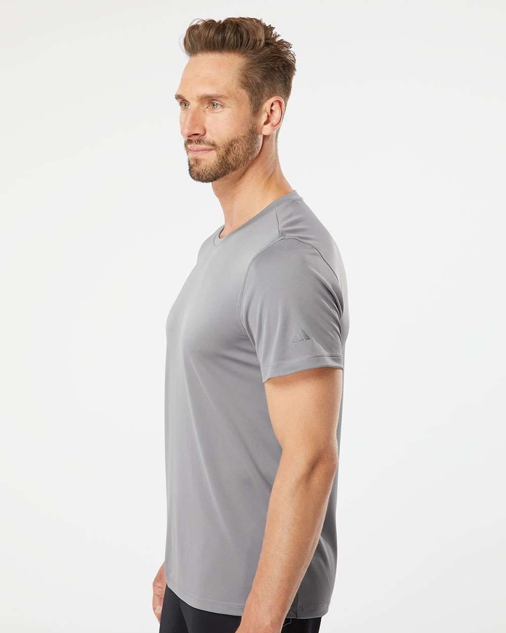 Men's Sport T-Shirt - OnModelSide - B02553583 - Grey Three