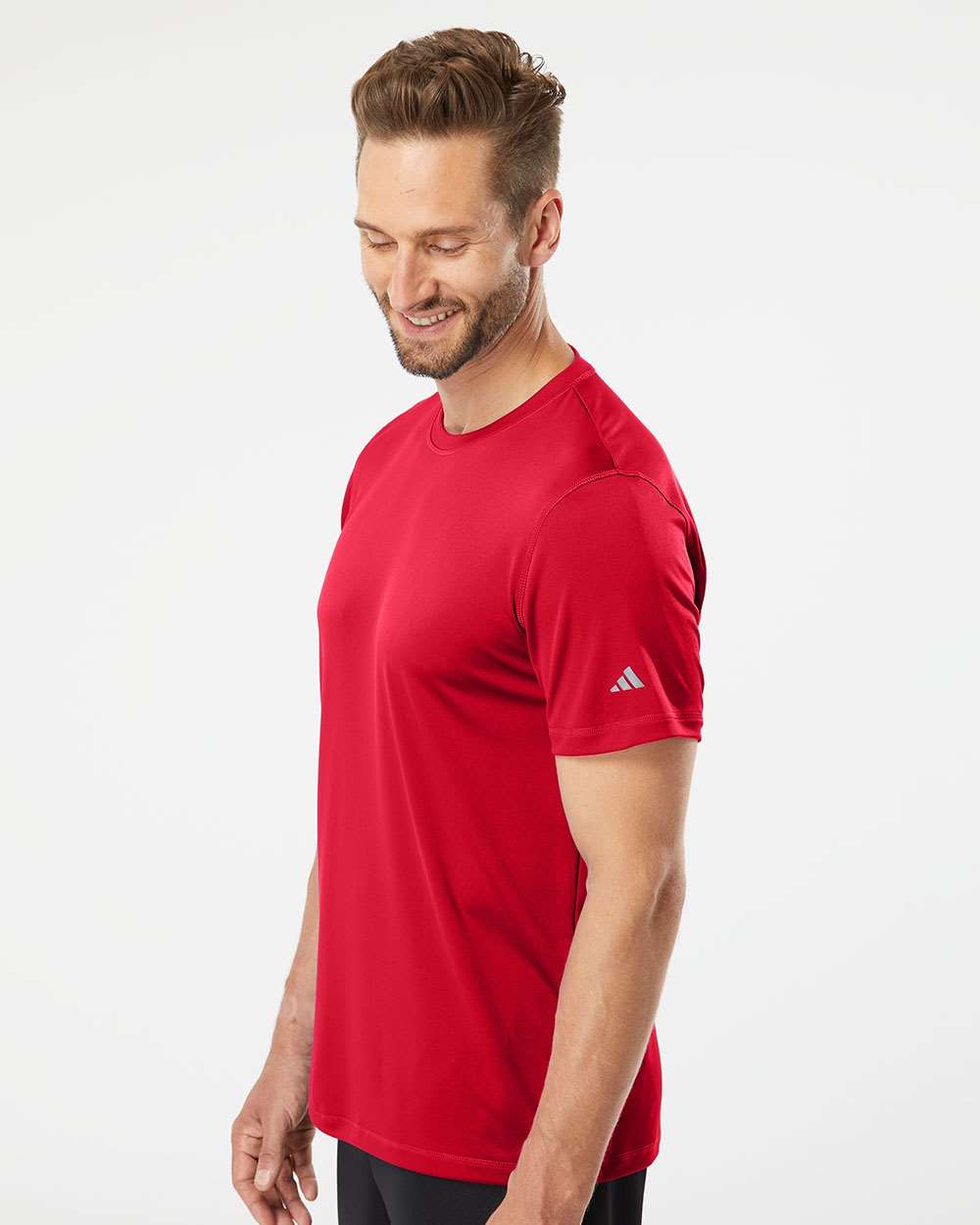 Men's Sport T-Shirt - OnModelSide - B02553703 - Power Red