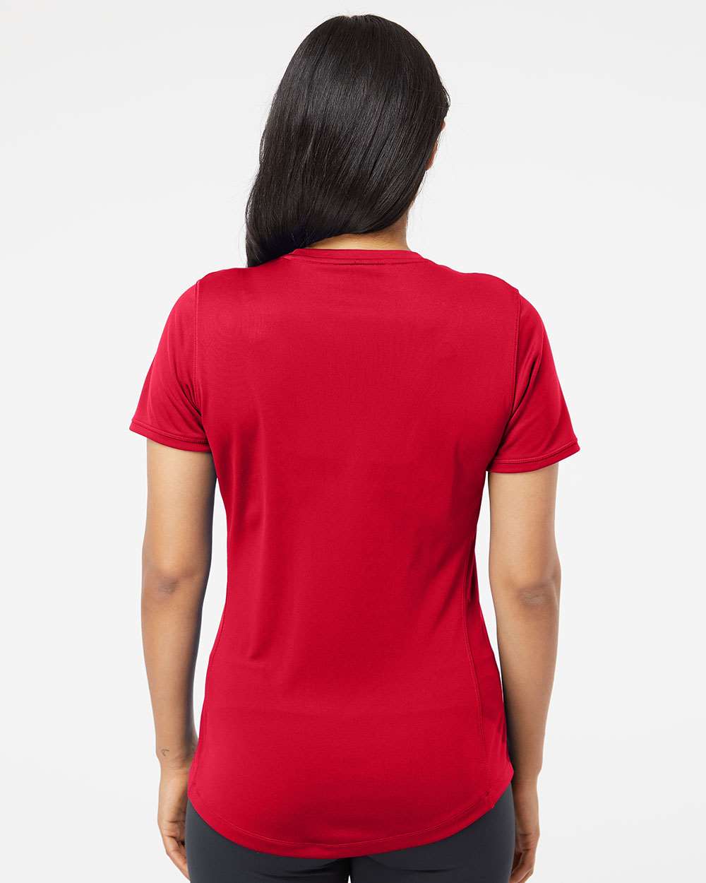 Women's Sport T-Shirt - OnModelBack - B02653703 - Power Red