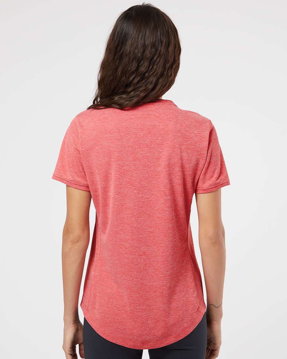 Women's Sport T-Shirt - OnModelBack - B02653713 - Power Red Heather