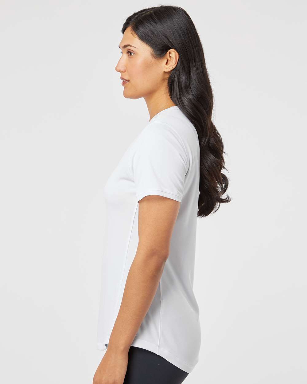 Women's Sport T-Shirt - OnModelSide - B02653004 - White