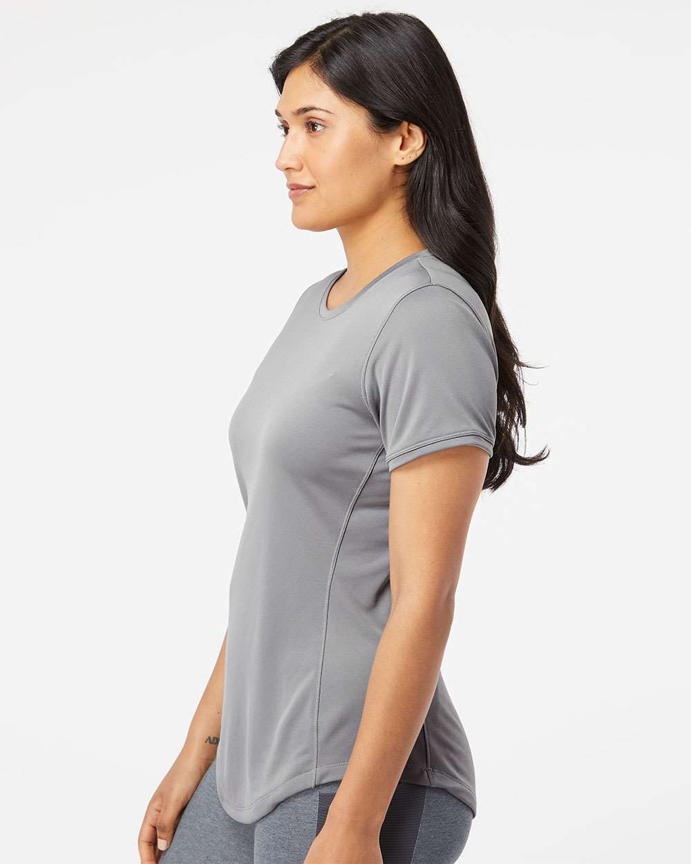 Women's Sport T-Shirt - OnModelSide - B02653583 - Grey Three