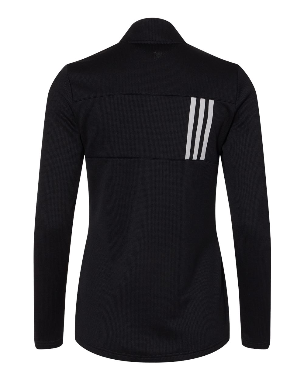 Women's 3-Stripes Double Knit Full-Zip - Back - B03653503 - Black/ Grey Two