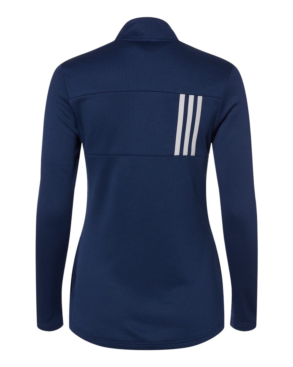 Women's 3-Stripes Double Knit Full-Zip - Back - B03653653 - Team Navy Blue/ Grey Two