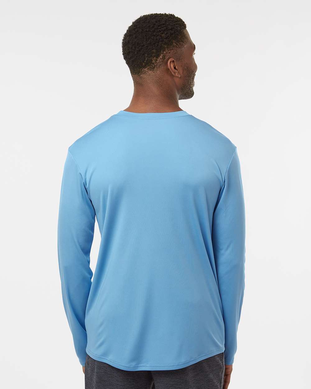 Unisex Pro-Lock Performance Long Sleeve T-Shirt - OnModelBack - B00496102 - Carolina Blue