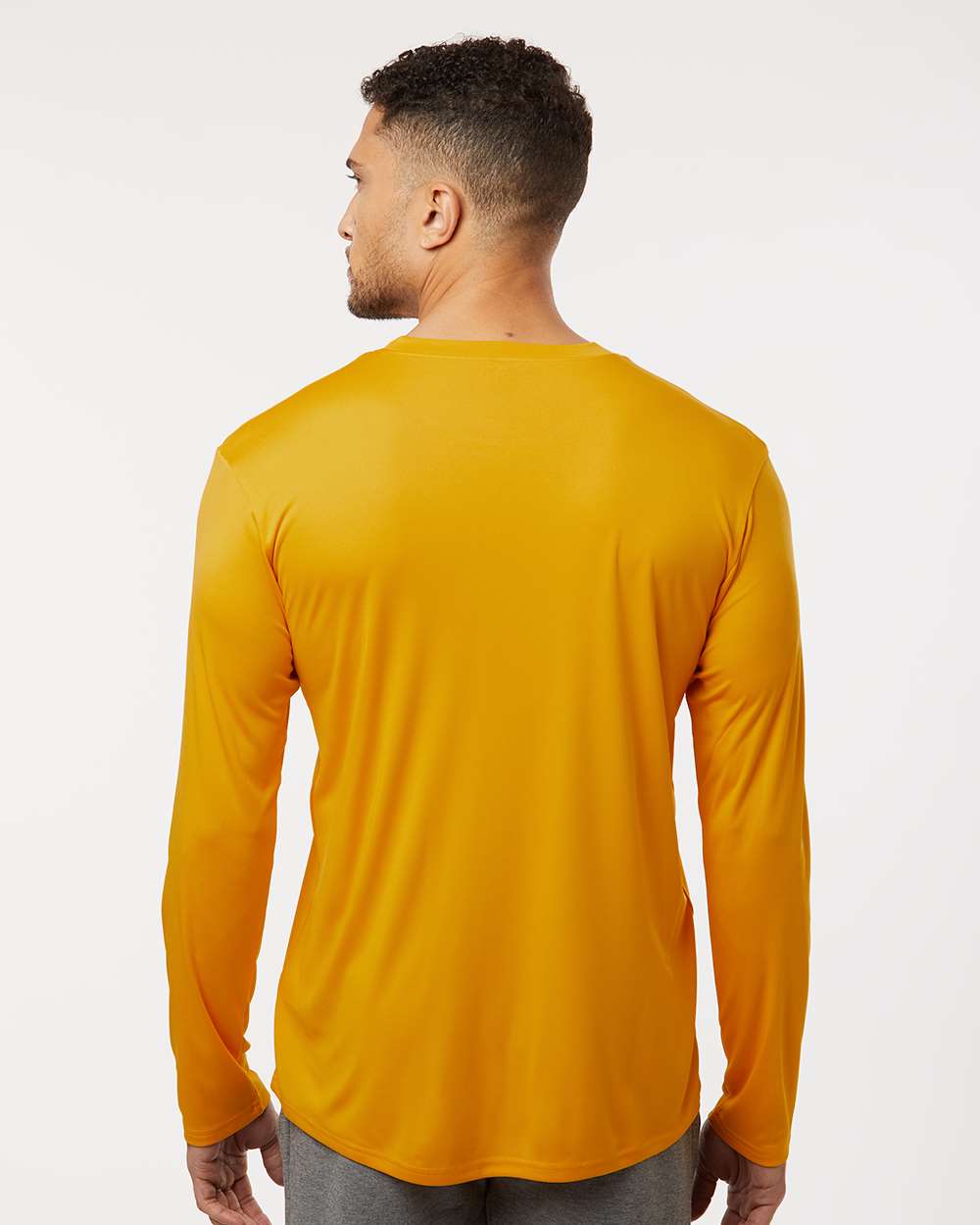 Unisex Pro-Lock Performance Long Sleeve T-Shirt - OnModelBack - B00496122 - Gold