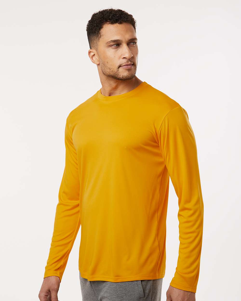 Unisex Pro-Lock Performance Long Sleeve T-Shirt - OnModelSide - B00496122 - Gold